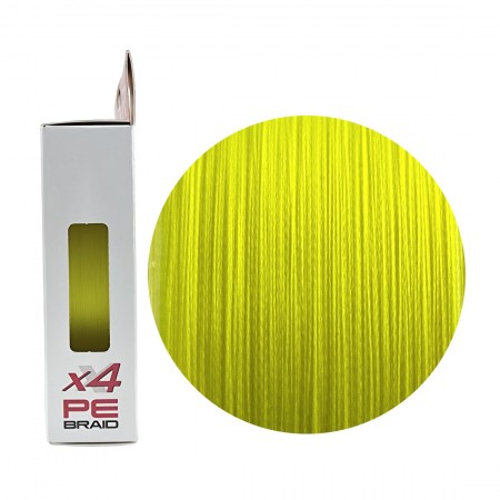Шнур RUZZA X4 150м Fluo Yellow 0,10мм 4,6кг/10lb Шнур RUZZA X4 150м Fluo Yellow 0,10мм 4,6кг/10lb