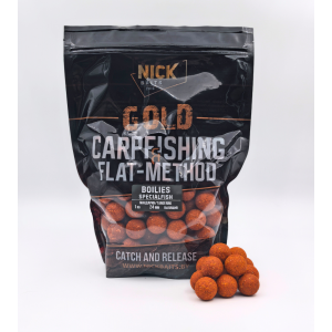 Прикормка рыболовная бойлы растворимые NICK BAITS GOLD "SF 24 мм" Мандарин; 1 кг