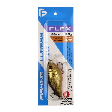 Воблер FLAGMAN Flex 55F 0.3-0.6m 9,5g цвет 487 Воблер FLAGMAN Flex 55F 0.3-0.6m 9,5g цвет 487