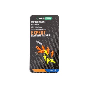 Винт пластиковый для бойлов CARP PRO pop-up (12 шт) микс