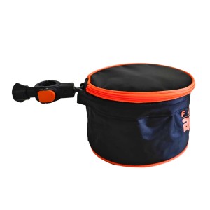 Ведро под прикормку "Аргентум Fishing", круглое с креплением на платформу