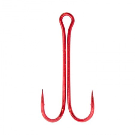 Двойник FLAGMAN Double Hook Long SS Red №1 4шт