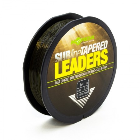 Лидер конический KORDA Subline Tapered Leader 0.28-0.50мм Brown Лидер конический KORDA Subline Tapered Leader 0.28-0.50мм Brown