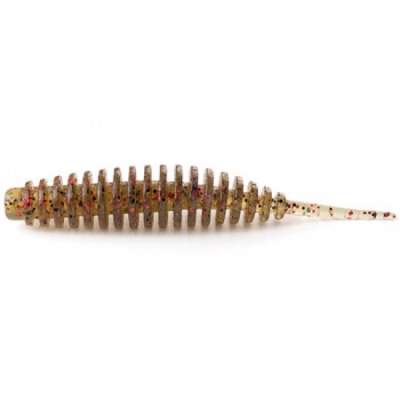 Приманка FISHUP Tanta 3.5" (5pcs.), #045 - Green Pumpkin/Red & Black