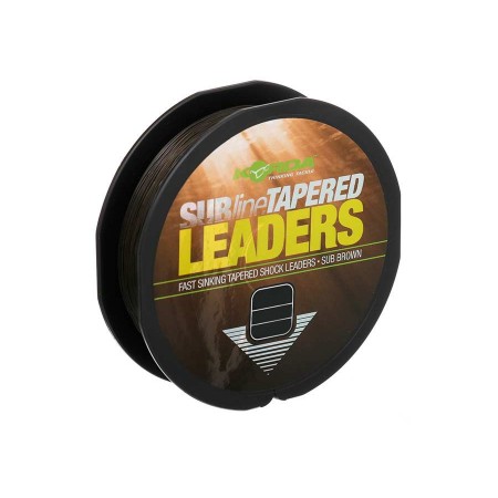 Лидер конический KORDA Subline Tapered Leader 0.28-0.50мм Brown