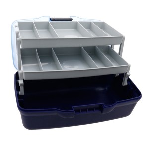 Ящик FLAGMAN 2х-полочный (прозрач. крышка) (305*185*150)