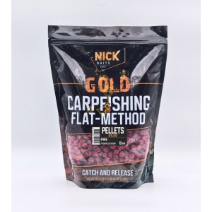 Прикормка рыболовная пеллетс NICK BAITS GOLD "OILED 10 мм" Криль; 1 кг.