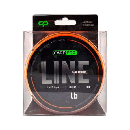Леска CARP PRO LINE Fluo Orange 1000м 0,261мм
