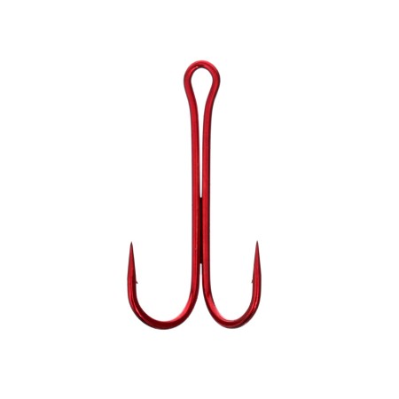 Двойник FLAGMAN Double Hook Long SS Red №1 4шт
